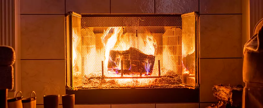 Mendota Hearth Landscape Fireplace Installation in Warren, Michigan