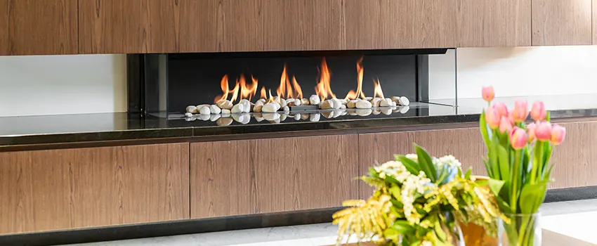 Double-height Fireplace Design Refurbishment in Warren, Michigan